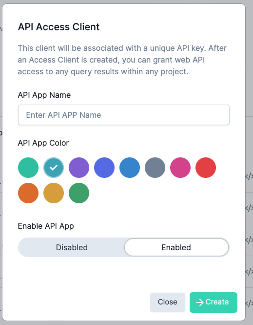 Create an API client