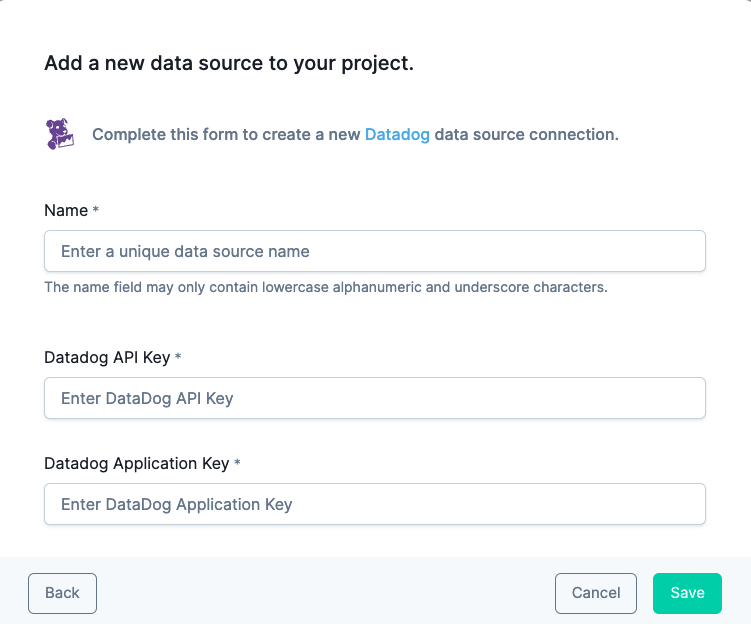 Datadog Form