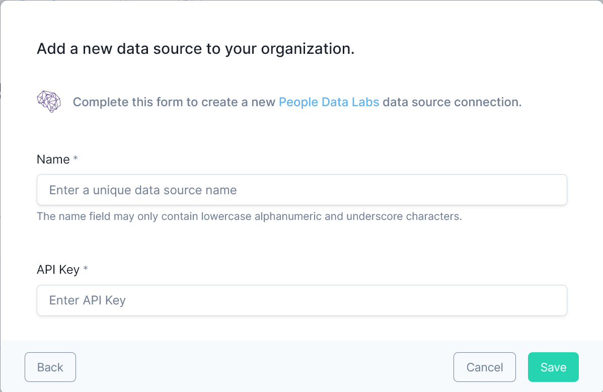 People Data Labs Form