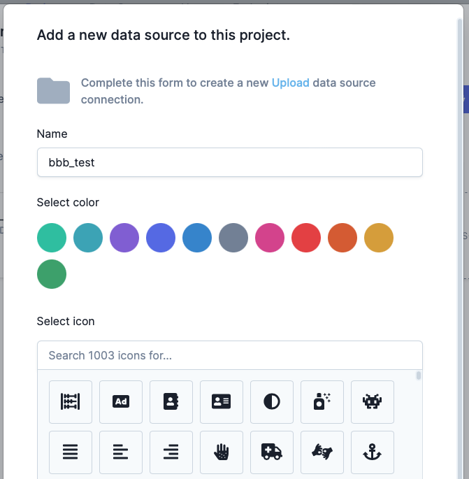 Upload Data Source Form