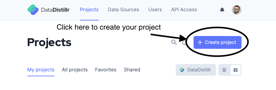 Create a project